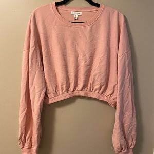 Topshop Cropped Sweatshirt Size Large